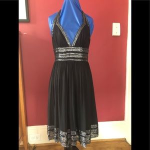 Adrianna Papell Short Beaded Cocktail Dress